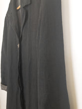 Load image into Gallery viewer, The long black Swedish linen jacket
