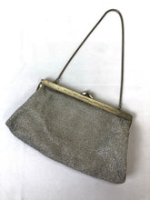 Load image into Gallery viewer, The small vintage silver glitter purse
