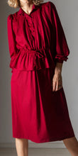 Load image into Gallery viewer, The 70s maroon dress
