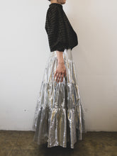 Load image into Gallery viewer, The Victorian like skirt in Sci-Fi silver
