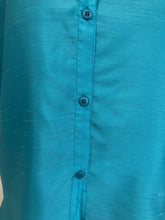 Load image into Gallery viewer, The wide turquoise blue blouse
