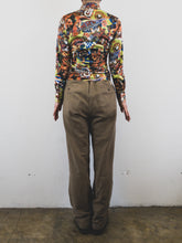 Load image into Gallery viewer, The shiny colorful 70s blouse
