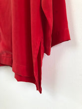 Load image into Gallery viewer, The red vintage silk blouse
