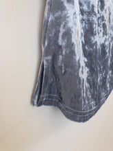 Load image into Gallery viewer, The faux velvet blue top with lace
