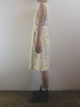 Load image into Gallery viewer, The 60s pastel yellow dress with belt
