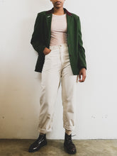 Load image into Gallery viewer, The green designer blazer jacket with pink lining
