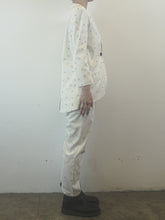 Load image into Gallery viewer, The white pants suit with stitching
